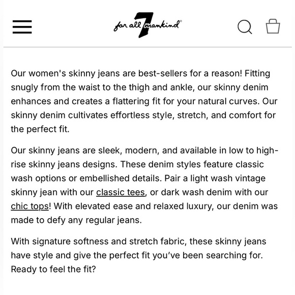 7 For All Mankind - “The Slim” Black Women's Jeans, Size 31 - Picture 9 of 10